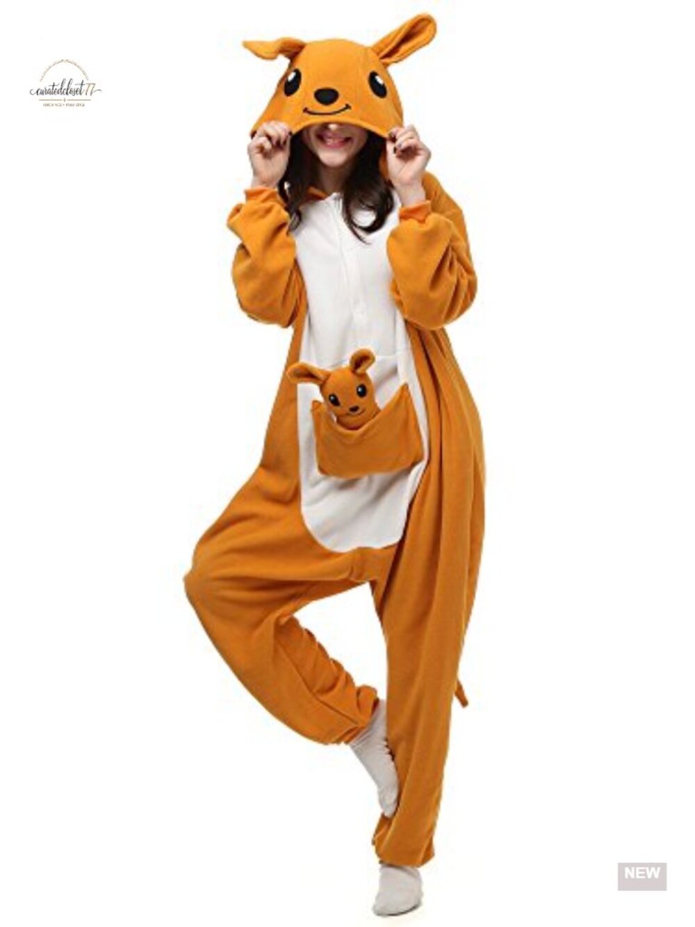 Unisex Adults Animal Onesie One-Piece Pajamas Cosplay Costume, 100% Polyester,